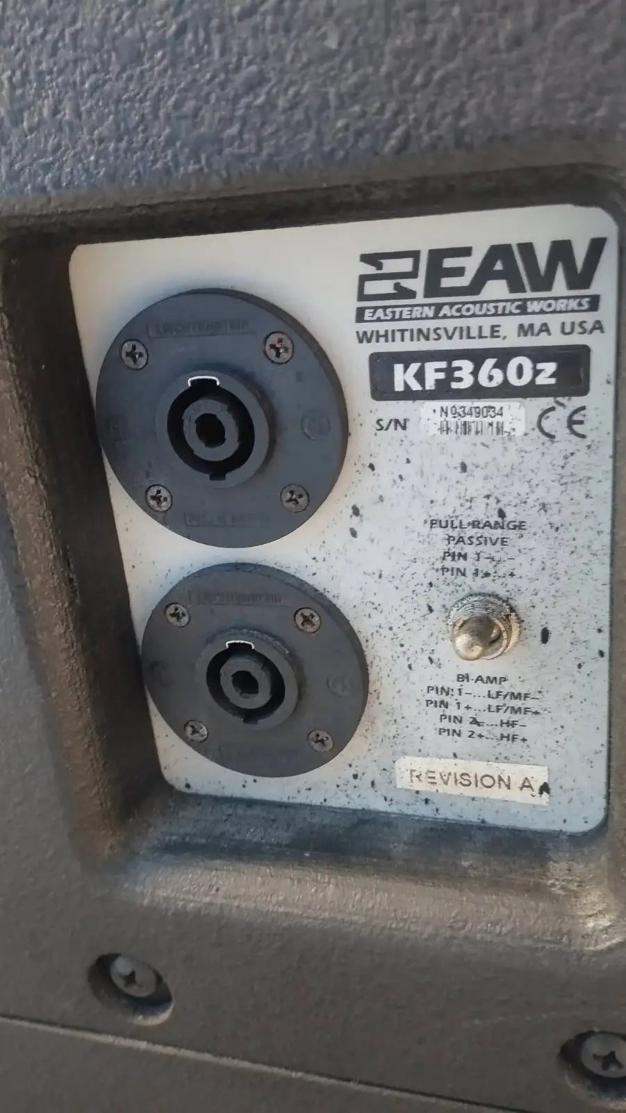 EAW KF360Z 3-Way High-Output Passive PA Speakers