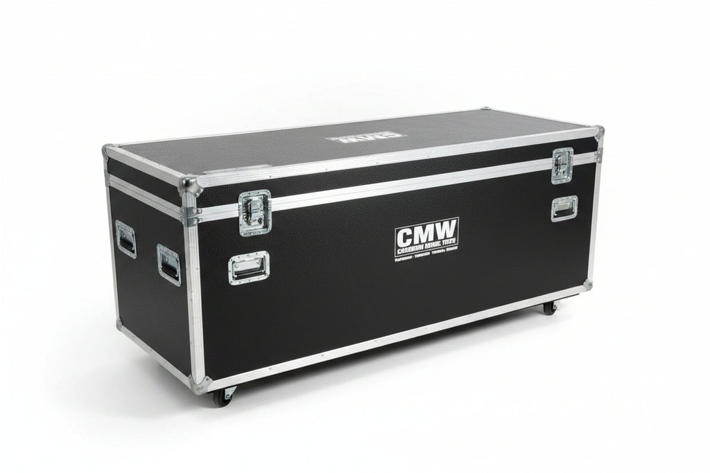 ECM Road Case for 4x 15" Speakers with Stand & Cable Storage