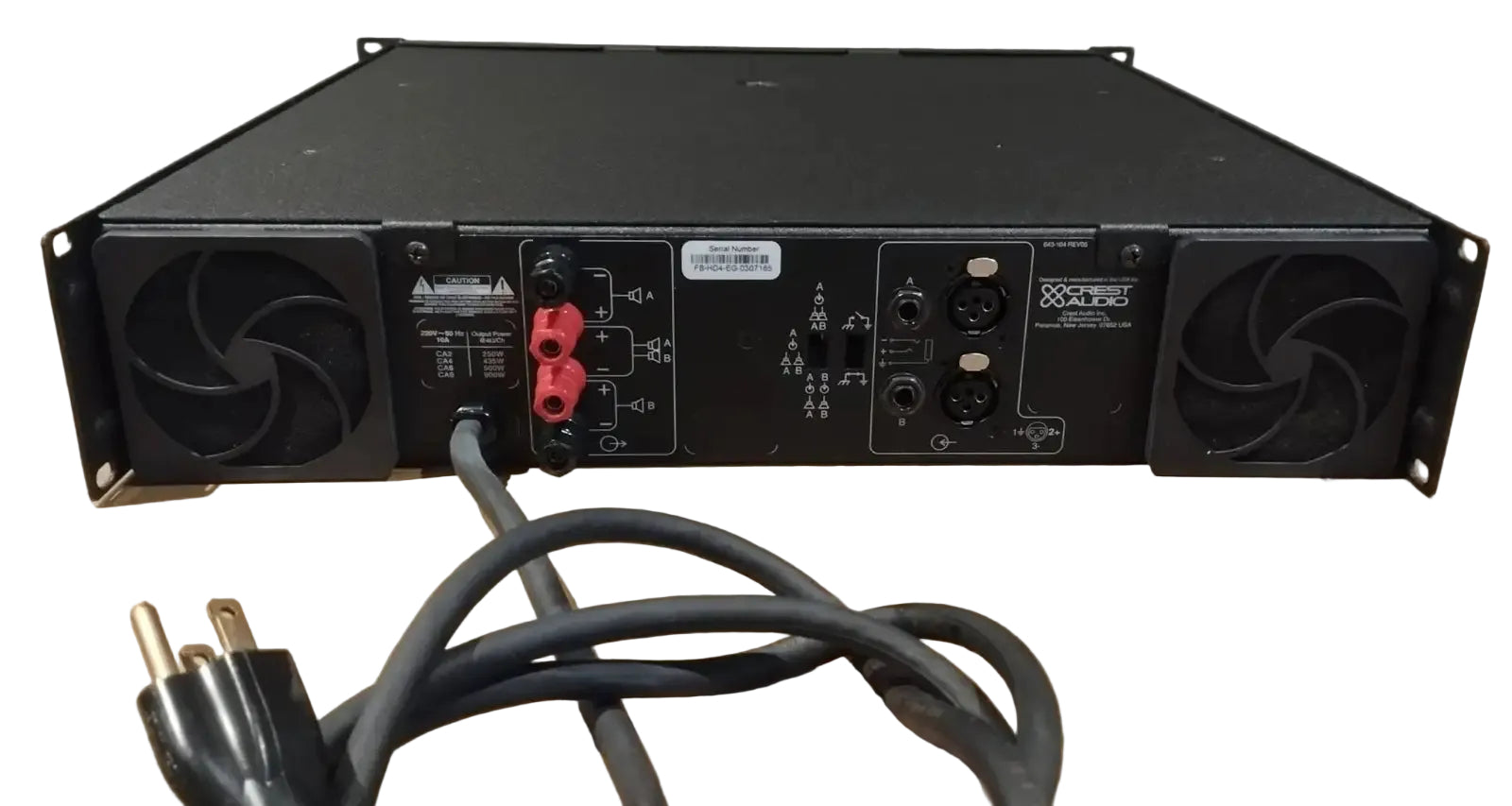 Crest Audio HD4 Professional Power Amplifier