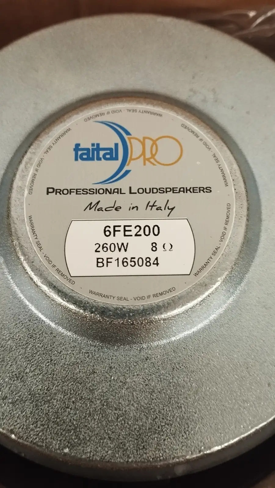 Faital Pro 6FE200 6.5" 250W Mid-Range Driver