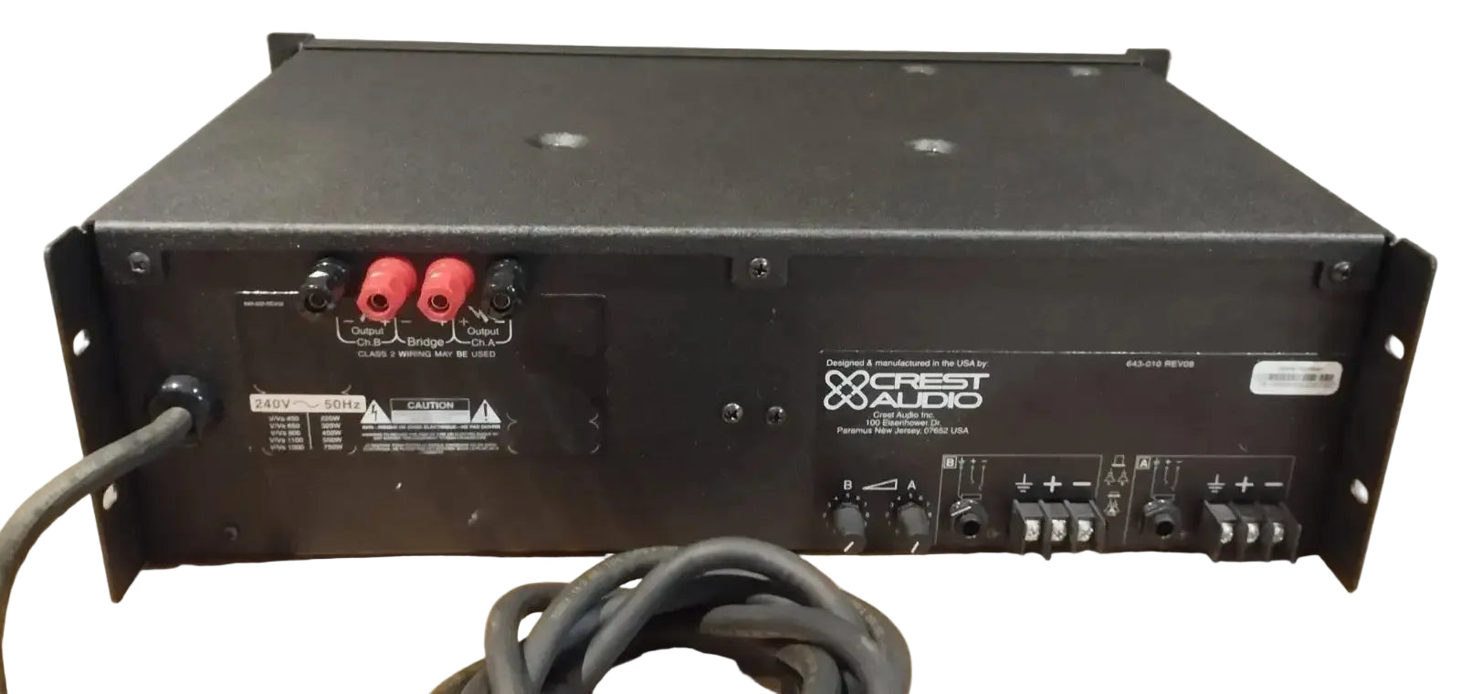 Crest VS650 240V Professional Power Amplifier