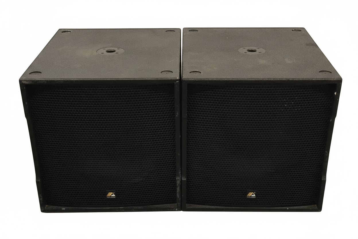 Maj Audio 18" passive professional audio subwoofers 600w/1200w