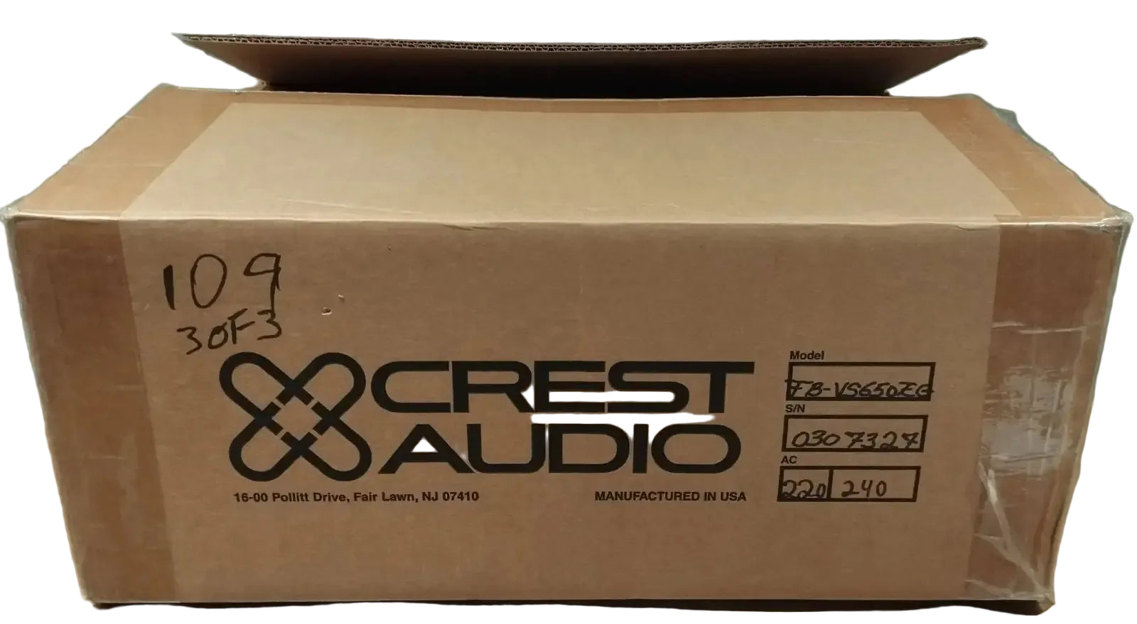 Crest VS650 240V Professional Power Amplifier