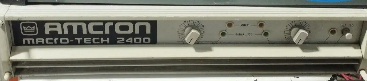 Crown Amcron Macro-Tech 2400 Professional 2-Channel Power Amplifier