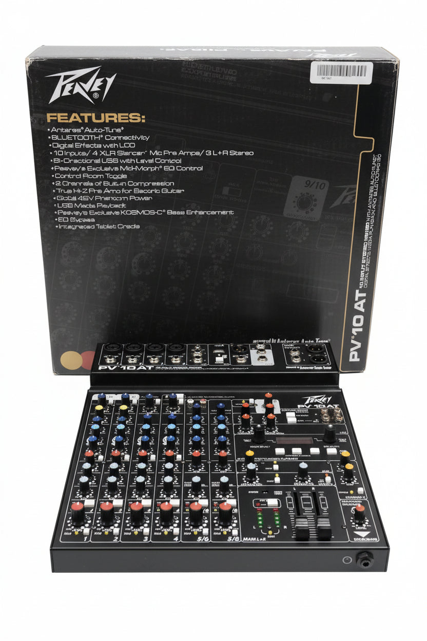 Peavey PV 10 AT Mixer with Auto-Tune and Bluetooth compatible