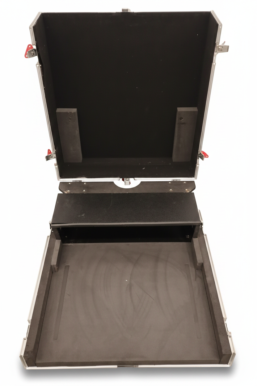 Gator digital mixing console road case with dog house on wheels