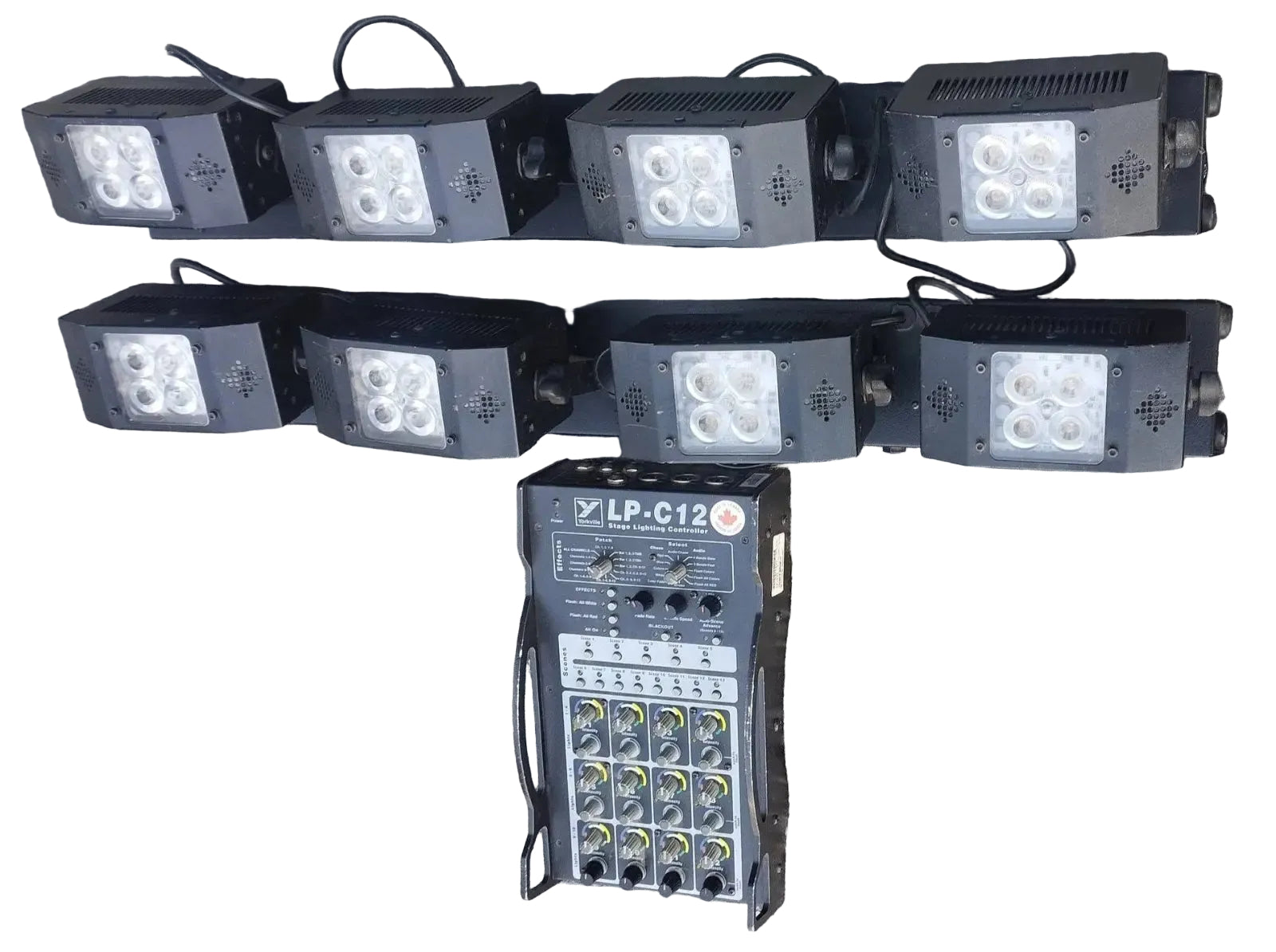 Yorkville LP-LED4 LED Stage Light Bars with Wireless Remote (x4)