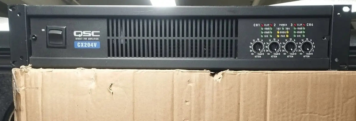 QSC CX204V Professional 4-Channel Installation Power Amplifier