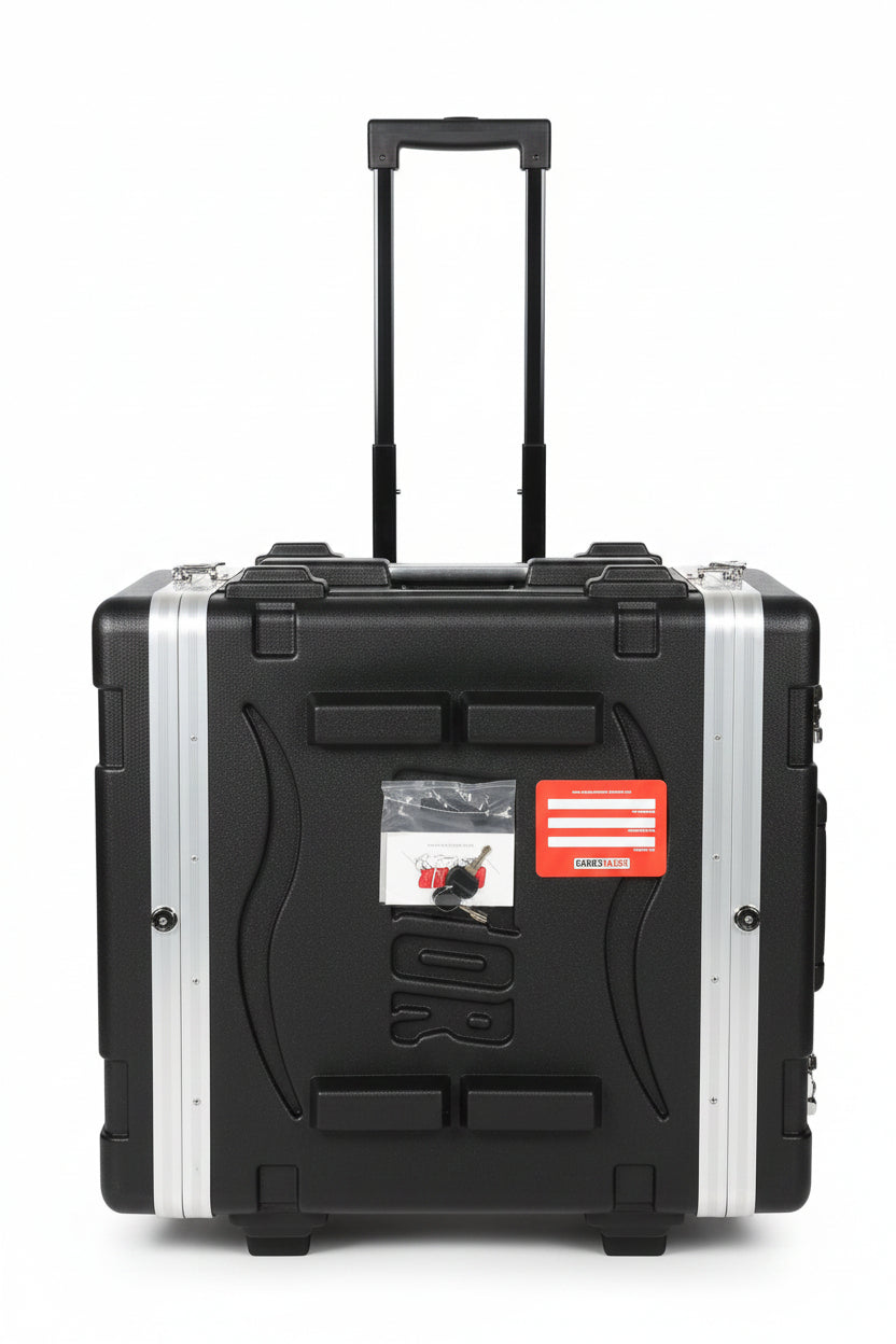 Gator Cases 4u molded road / flight case with handle and wheels