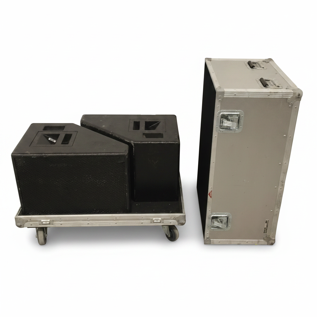 TOA SR-M1 Bi-Amp Stage Monitors 600W 8Ω with Cases