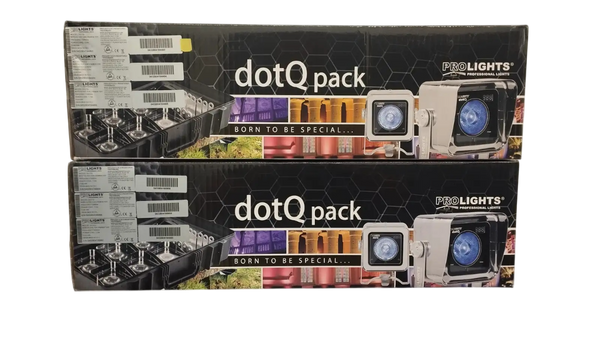 DotQ 2-pack wireless dmx / wireless battery up lights