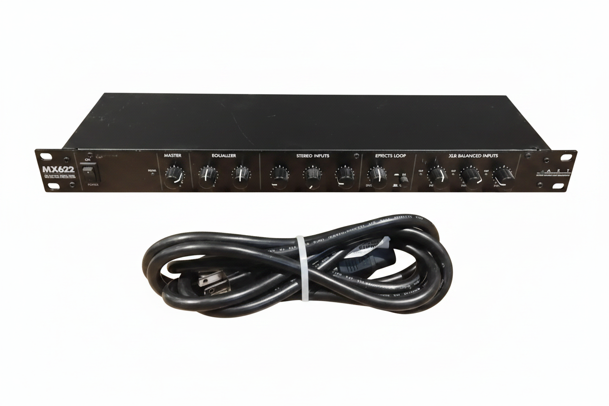 ART MX622 Six Channel Stereo Line Mixer W/ EQ and Effects Loops
