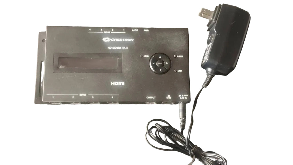 Crestron HD-MD4X1-4K-E 4K HDMI Switcher — 4-Input Commercial AV