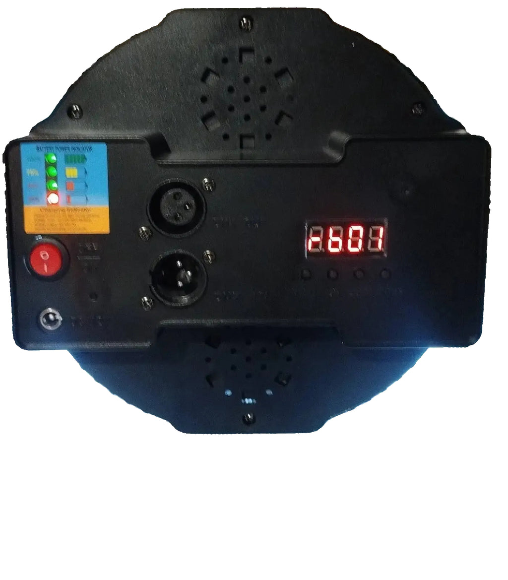 Wireless Battery-Powered RGB LED Slim PAR Stage Lights (Pair)