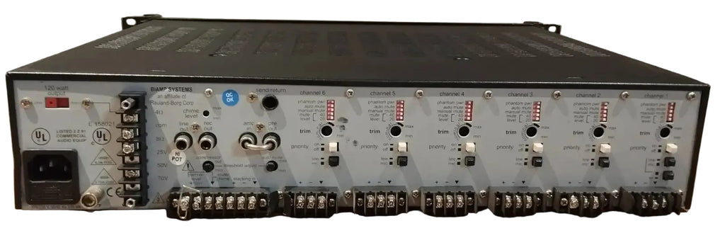 BiAmp CMA 120 6-Channel Commercial Mixer Amplifier