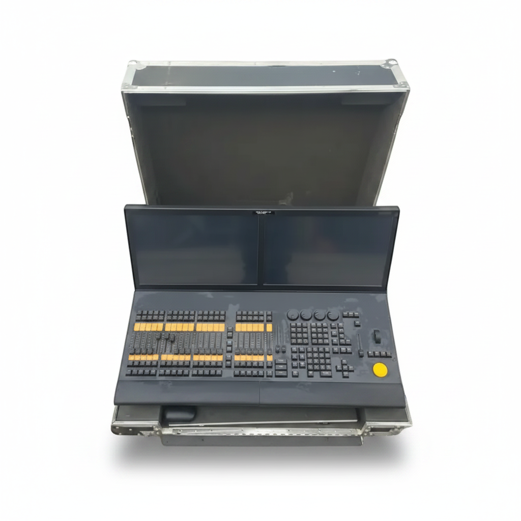 Touring-Grade DMX Digital Lighting Console with Road Case
